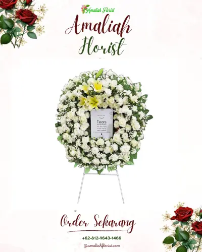 Krans Bunga Duka Cita di Ambarketawang
